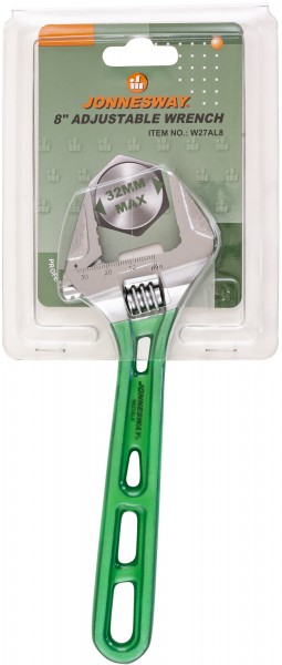 Ключ разводной с облегченной рукояткой, 0-32 мм, L-200 мм