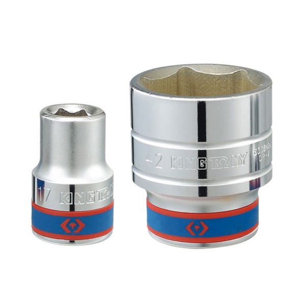 Набор торцевых головок с принадлежностями 3/4", шестигранные, 21-50 мм, 16 предметов KING TONY 6316MR