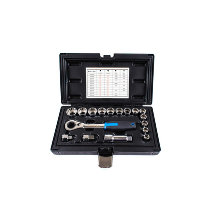 Licota ALK-1006P Набор торцевых головок проходных с аксессуарами 19 мм 17пр.