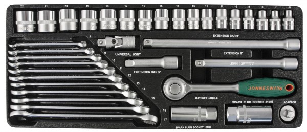 Набор головок торцевых S04H3536S, 3/8"DR, 36 предметов