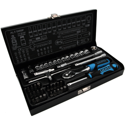 Licota ALT-5009F Набор торцевых головок 1/4" 43пр.