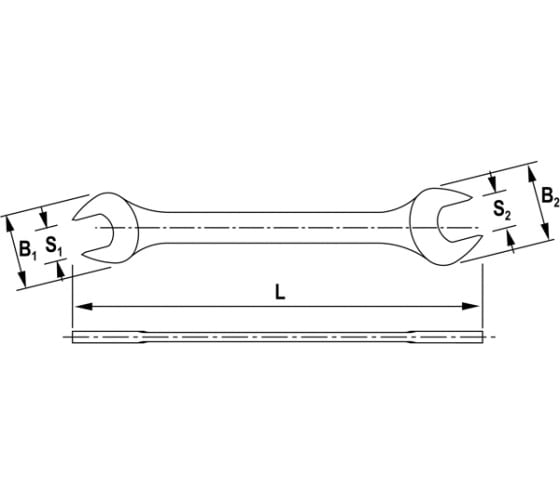 Ключ рожковый Thorvik OEW0911 (9x11 мм)