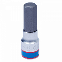 Насадка (бита) торцевая 1/4", HEX, 8 мм, L = 37 мм KING TONY 203508