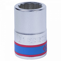 Головка торцевая стандартная двенадцатигранная 3/4", 21 мм KING TONY 633021M