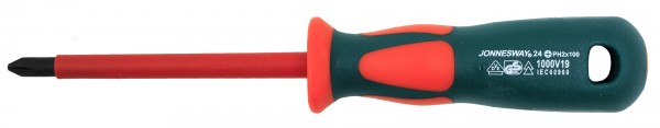 Отвертка крестовая диэлектрическая JONNESWAY DV13P2100 PH#2х100 мм