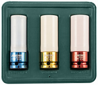 Набор головок торцевых ударных глубоких JONNESWAY (1/2";DR (пластик, цвет), 17-21 мм, 3 предмета)