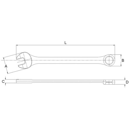 Licota AWT-ESF26 Ключ комбинированный текстурный 26 мм