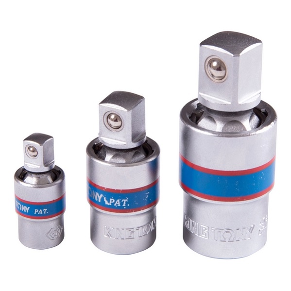 Набор карданов шаровых KING TONY 9113PR, 1/4", 3/8", 1/2", 3 предмета