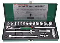 Набор головок торцевых S04H3120S, 3/8"DR, 6-23 мм, 20 предметов