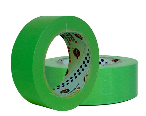 Лента маскировочная, 80°С-30мин, зеленая, 38ммx40м