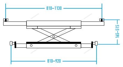 Подъемник четырехстоечный 4.5т NORDBERG 4445J c ручной траверсой 2т для слесарных работ