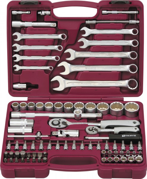Набор инструмента универсальный Thorvik UTS0082/12 с головками торцевыми 12-гранными