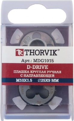 MDG8125 Плашка D-DRIVE круглая ручная с направляющей в наборе М8х1.25, HSS, Ф25х9 мм