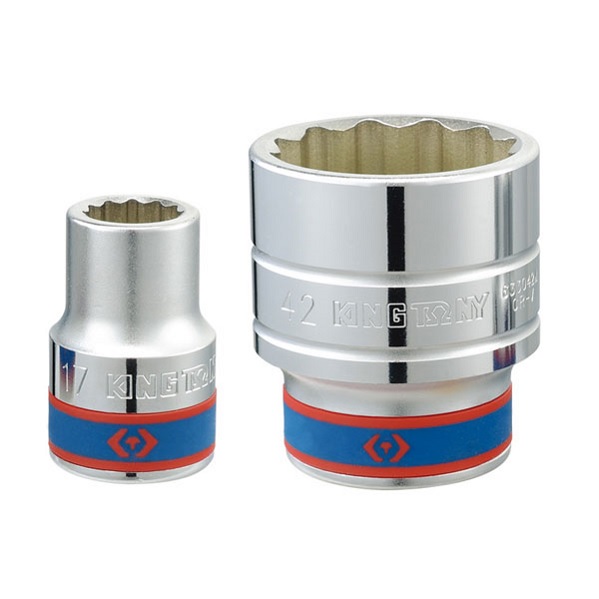 Набор торцевых головок с принадлежностями 3/4", двенадцатигранные, 21-50 мм, 16 предметов KING TONY 6016MR