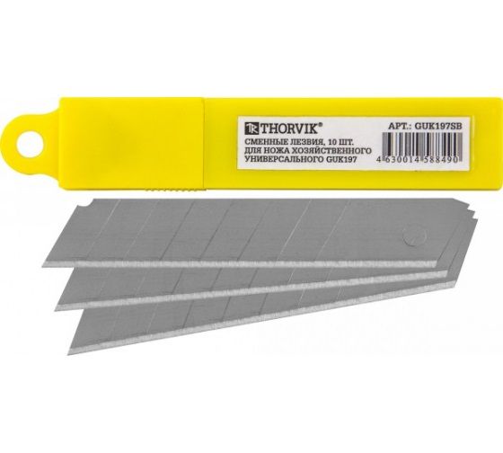 Сменные лезвия для ножа хозяйственного универсального GUK197 Thorvik GUK197SB