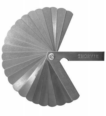 Комплект щупов 25 пластин 0.04-1 мм Thorvik TG25