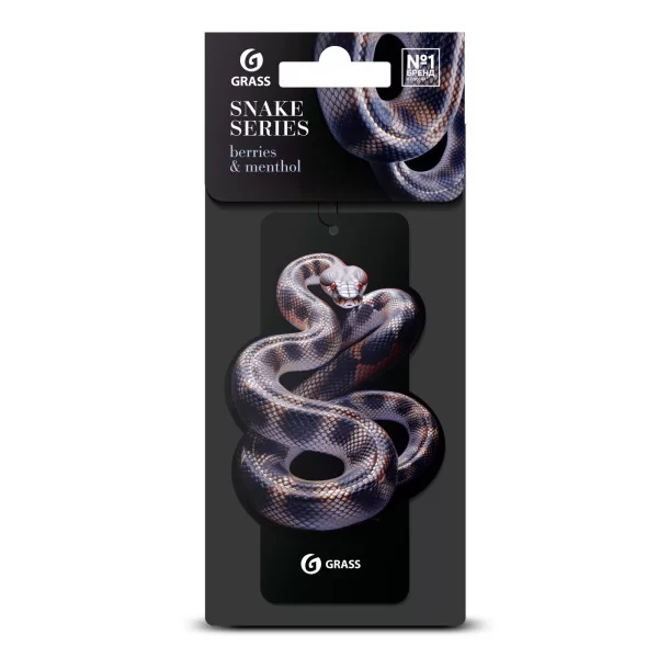 Ароматизатор воздуха картонный GRASS Змея (berries & menthol)