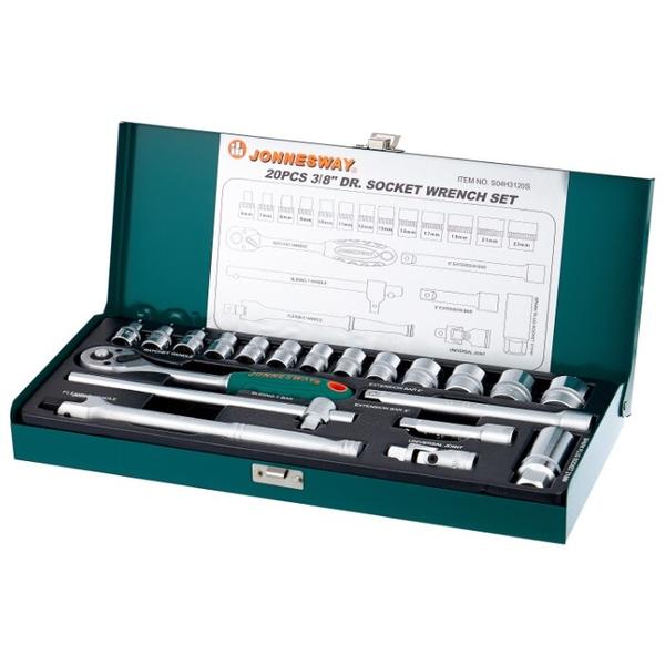 Набор головок торцевых S04H3120S, 3/8"DR, 6-23 мм, 20 предметов