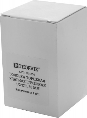 Головка торцевая ударная глубокая 1/2"DR, 36 мм Thorvik IS11236