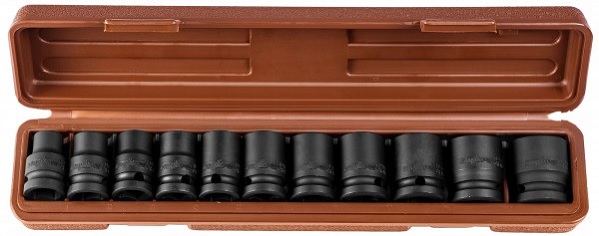 Набор головок торцевых для ударного инструмента Ombra 912411 1/2";DR, 10-24 мм, 11 предметов