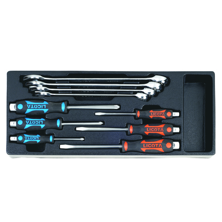 Licota AHB-533K01 Набор инструмента в металлическом ящике 57 предметов