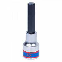 Насадка (бита) торцевая 1/2", HEX, 10 мм, L = 80 мм KING TONY 403510