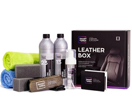 Набор для чистки и защиты кожаных изделий SmartOpen Leather Box