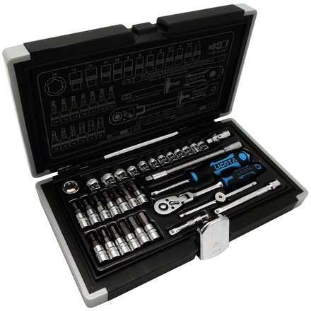 Licota ALK-0003 Набор торцевых головок 1/4" 33пр super lock