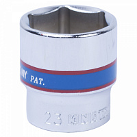 Головка торцевая стандартная шестигранная 3/8"23 мм KING TONY 333523M