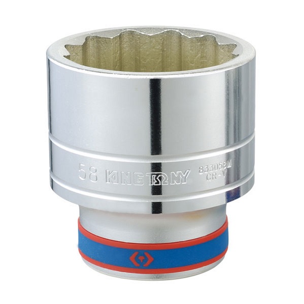 Набор торцевых головок с принадлежностями 1", двенадцатигранные, 36-80 мм, 14 предметов KING TONY 8015MR