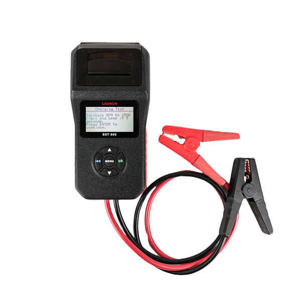 Тестер АКБ, системы зарядки поддержка 12В, 24B, с принтером, русская версия Launch BST 860