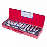 Набор глубоких торцевых головок 1/2", двенадцатигранные, 10-32 мм, 15 предметов KING TONY 4215MR