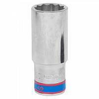 Головка торцевая глубокая двенадцатигранная 1/2", 23 мм KING TONY 423023M