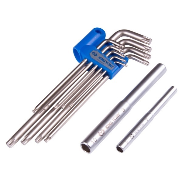 Набор Г-образных KING TONY 20319PRU Torx, T10-T50, длинные, 11 предметов