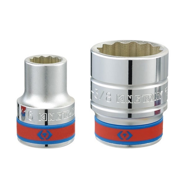 Набор торцевых головок с принадлежностями 3/4", двенадцатигранные, 7/8"-2", 23 предмета KING TONY 6023SR