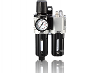 Фильтр влагоотделитель с редуктором и лубрикатор MIGHTY SEVEN SV-2330 (3/8", объем 60 мл, 5 мкм)