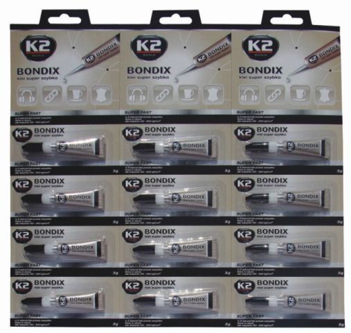 Клей супербыстрый 3гр (12шт на листе)