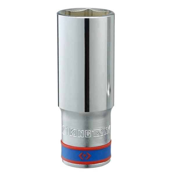 Набор глубоких торцевых головок 1/2", шестигранные, 12-24 мм, 8 предметов KING TONY 4308MR11