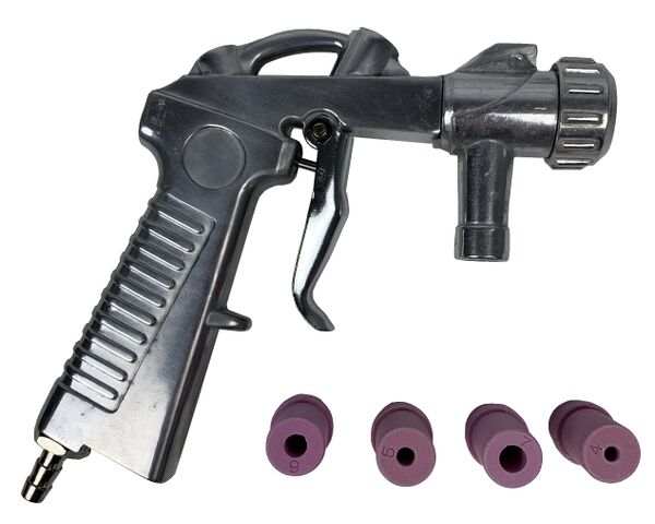 Пистолет пескоструйный AE&T T063M для малых камер с форсунками (4шт)