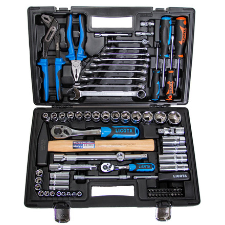 Licota ALK-8016F Набор инструмента 1/4" и 1/2" 6гр. 81 предмет