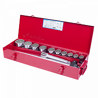 Набор торцевых головок с принадлежностями 3/4", двенадцатигранные, 22-50 мм, 14 предметов KING TONY 6014MR