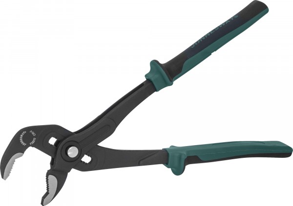 P28212 Клещи переставные с реечной регулировкой и коробчатым захватом, двухкомпонентные рукоятки, 300 мм