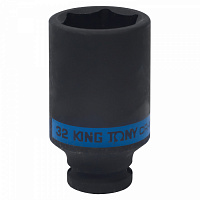 Головка торцевая ударная глубокая шестигранная 1/2", 32 мм KING TONY 443532M