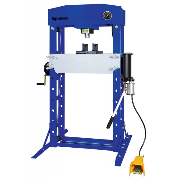 Пресс гидравлический 50 т напольный ручной/пневматический RAL5005 Rossvik HJ0811CE (SD0811CE)
