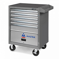 Тележка инструментальная серии «ОПТИМА», 5 полок и отсек, серая МАСТАК 522-05581MG