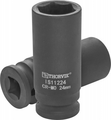 Головка торцевая ударная глубокая 1/2"DR, 24 мм Thorvik IS11224
