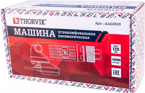 Машинка углошлифовальная пневматическая Thorvik AAG0510
