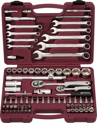 Набор инструмента универсальный Thorvik UTS0082/12 с головками торцевыми 12-гранными