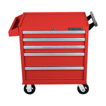 Licota AWX-2602R-R Тележка инструментальная, 5 полок, красная