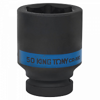 Головка торцевая ударная глубокая шестигранная 1", 50 мм KING TONY 843550M